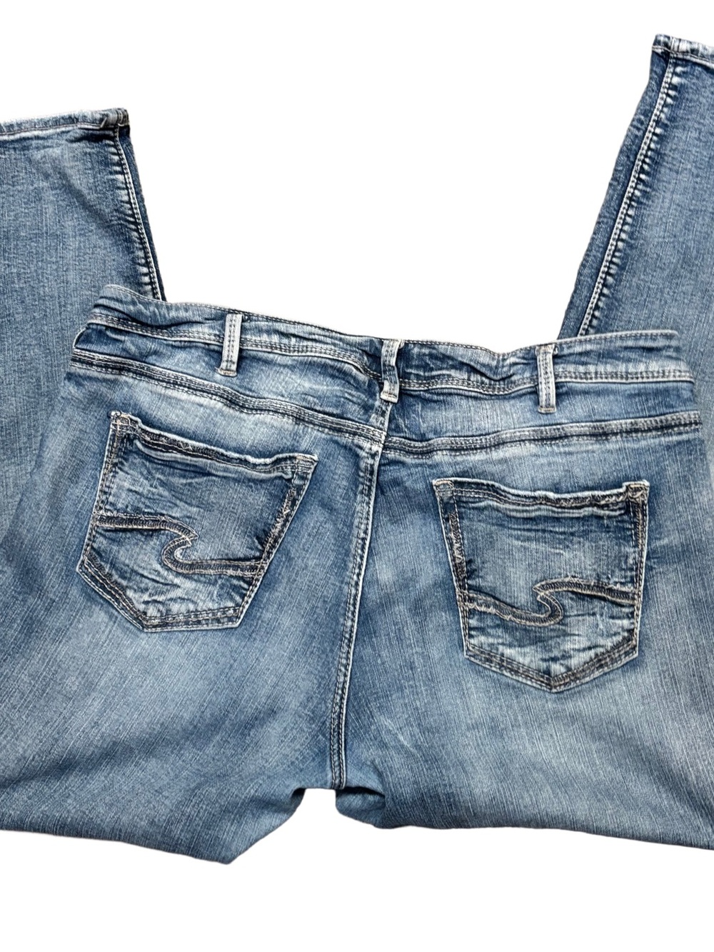 Silver Jeans Co. SAM Mid
Rise Slim Boyfriend Jeans Size 16
x 27